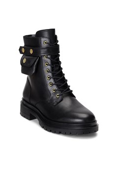 Trapery Lauren Ralph Lauren 802916475001 Black ze sklepu eobuwie.pl w kategorii Botki - zdjęcie 161191586