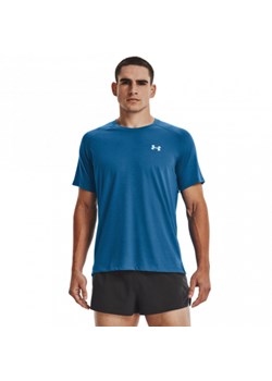 Męska koszulka do biegania UNDER ARMOUR STREAKER SS - niebieska ze sklepu Sportstylestory.com w kategorii T-shirty męskie - zdjęcie 161201959