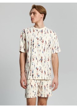 Sinsay - Koszulka z nadrukiem - kremowy ze sklepu Sinsay w kategorii T-shirty męskie - zdjęcie 161207586
