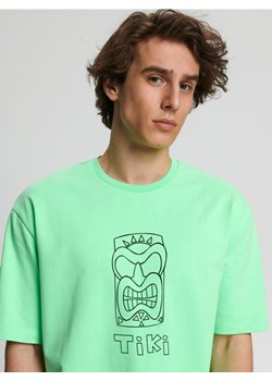 Sinsay - Koszulka z nadrukiem - szary ze sklepu Sinsay w kategorii T-shirty męskie - zdjęcie 161207588