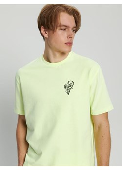 Sinsay - Koszulka z nadrukiem - zielony ze sklepu Sinsay w kategorii T-shirty męskie - zdjęcie 161207589