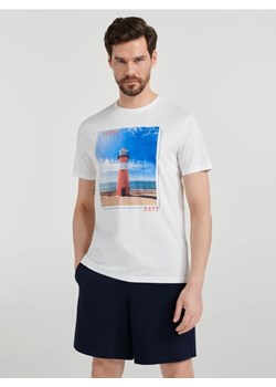 Sinsay - Koszulka z nadrukiem - biały ze sklepu Sinsay w kategorii T-shirty męskie - zdjęcie 161207607