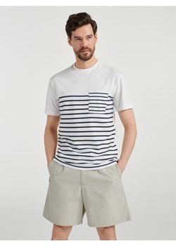 Sinsay - Koszulka w paski - biały ze sklepu Sinsay w kategorii T-shirty męskie - zdjęcie 161207619
