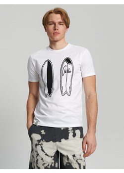 Sinsay - Koszulka z nadrukiem - biały ze sklepu Sinsay w kategorii T-shirty męskie - zdjęcie 161207675