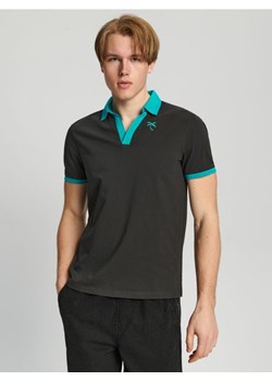 Sinsay - Koszulka polo - szary ze sklepu Sinsay w kategorii T-shirty męskie - zdjęcie 161207727