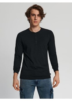 Sinsay - Koszulka z długimi rękawami - czarny ze sklepu Sinsay w kategorii T-shirty męskie - zdjęcie 161207775