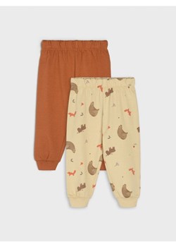 Sinsay - Spodnie dresowe 2 pack - brązowy ze sklepu Sinsay w kategorii Spodnie i półśpiochy - zdjęcie 161208256