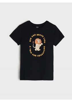 Sinsay - Koszulka z nadrukiem - czarny ze sklepu Sinsay w kategorii Bluzki dziewczęce - zdjęcie 161209038