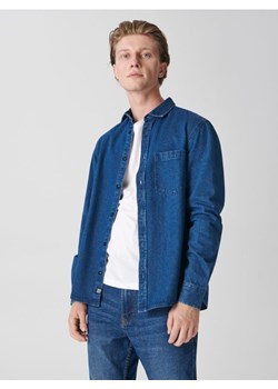 Sinsay - Koszula jeansowa regular - niebieski ze sklepu Sinsay w kategorii Koszule męskie - zdjęcie 161209176