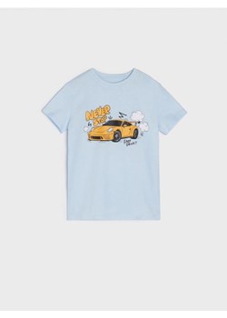 Sinsay - Koszulka z nadrukiem - błękitny ze sklepu Sinsay w kategorii T-shirty chłopięce - zdjęcie 161209285