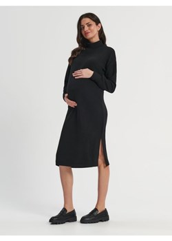 Sinsay - Sukienka midi ze stójką MAMA - czarny ze sklepu Sinsay w kategorii Sukienki ciążowe - zdjęcie 161209336