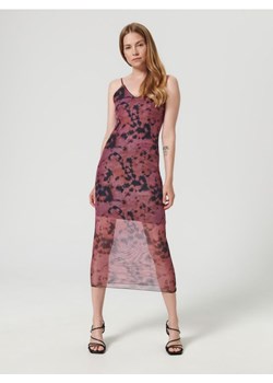 Sinsay - Sukienka midi na ramiączkach - wielobarwny ze sklepu Sinsay w kategorii Sukienki - zdjęcie 161210057