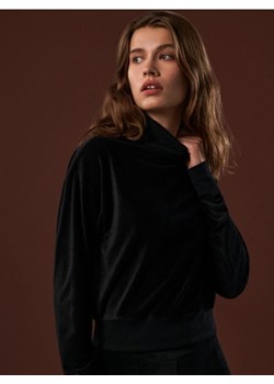 Sinsay - Bluza welurowa - czarny ze sklepu Sinsay w kategorii Bluzy damskie - zdjęcie 161210619