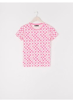Sinsay - Koszulka ze wzorem - różowy ze sklepu Sinsay w kategorii Bluzki damskie - zdjęcie 161210739
