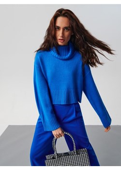 Sinsay - Sweter z golfem - niebieski ze sklepu Sinsay w kategorii Swetry damskie - zdjęcie 161211029