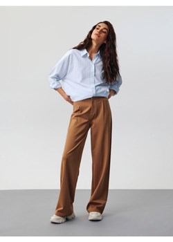 Sinsay - Spodnie wide leg - beżowy ze sklepu Sinsay w kategorii Spodnie damskie - zdjęcie 161211339