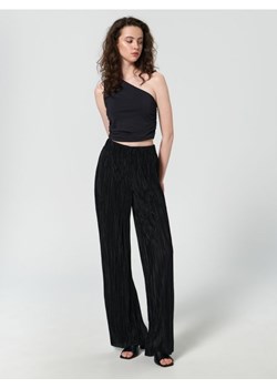Sinsay - Spodnie plisowane - czarny ze sklepu Sinsay w kategorii Spodnie damskie - zdjęcie 161211449