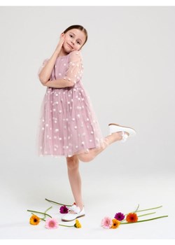 Sinsay - Sukienka z bufkami - fioletowy ze sklepu Sinsay w kategorii Sukienki dziewczęce - zdjęcie 161211456