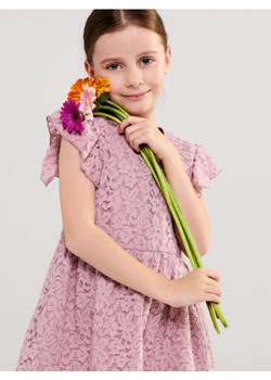 Sinsay - Sukienka z koronką - fioletowy ze sklepu Sinsay w kategorii Sukienki dziewczęce - zdjęcie 161211465