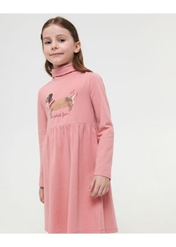 Sinsay - Sukienka z marszczeniami - różowy ze sklepu Sinsay w kategorii Sukienki dziewczęce - zdjęcie 161211949