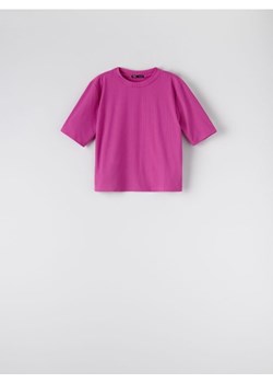 Sinsay - Koszulka w prążki - fioletowy ze sklepu Sinsay w kategorii Bluzki damskie - zdjęcie 161211977