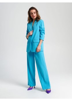 Sinsay - Spodnie eleganckie - niebieski ze sklepu Sinsay w kategorii Spodnie damskie - zdjęcie 161212515