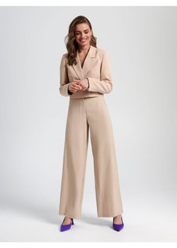 Sinsay - Spodnie z kieszeniami - kremowy ze sklepu Sinsay w kategorii Spodnie damskie - zdjęcie 161212548