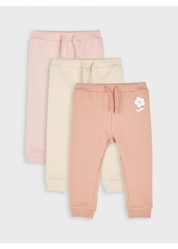 Sinsay - Spodnie dresowe jogger 3 pack - różowy ze sklepu Sinsay w kategorii Spodnie i półśpiochy - zdjęcie 161213469