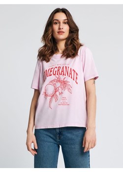Sinsay - Koszulka z nadrukiem - różowy ze sklepu Sinsay w kategorii Bluzki damskie - zdjęcie 161213909