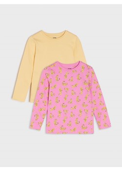 Sinsay - Koszulki 2 pack - różowy ze sklepu Sinsay w kategorii Bluzki dziewczęce - zdjęcie 161214028