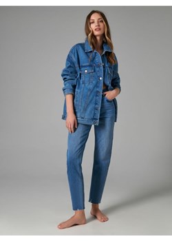Sinsay - Kurtka jeansowa oversize - niebieski ze sklepu Sinsay w kategorii Kurtki damskie - zdjęcie 161214037