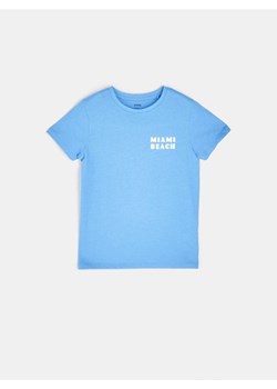 Sinsay - Koszulka z nadrukiem - mid blue ze sklepu Sinsay w kategorii T-shirty chłopięce - zdjęcie 161214157