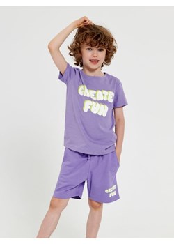 Sinsay - Koszulka z nadrukiem - fioletowy ze sklepu Sinsay w kategorii T-shirty chłopięce - zdjęcie 161214165