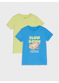 Sinsay - Koszulki 2 pack - mid blue ze sklepu Sinsay w kategorii T-shirty chłopięce - zdjęcie 161214187