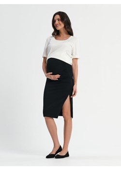 Sinsay - Spódnica midi MAMA - czarny ze sklepu Sinsay w kategorii Spódnice ciążowe - zdjęcie 161214349
