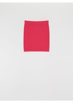 Sinsay - Spódnica mini prążkowana - różowy ze sklepu Sinsay w kategorii Spódnice - zdjęcie 161214355