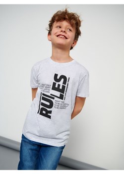 Sinsay - Koszulka z nadrukiem - szary ze sklepu Sinsay w kategorii T-shirty chłopięce - zdjęcie 161214387