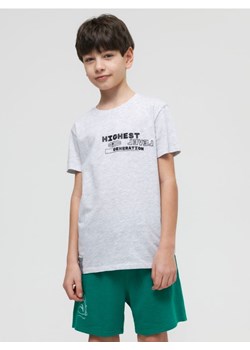 Sinsay - Koszulka z nadrukiem - szary ze sklepu Sinsay w kategorii T-shirty chłopięce - zdjęcie 161214396