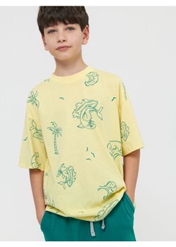 Sinsay - Koszulka z nadrukiem - żółty ze sklepu Sinsay w kategorii T-shirty chłopięce - zdjęcie 161214405