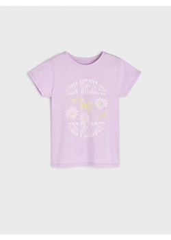 Sinsay - Koszulka z nadrukiem - fioletowy ze sklepu Sinsay w kategorii Bluzki dziewczęce - zdjęcie 161214418