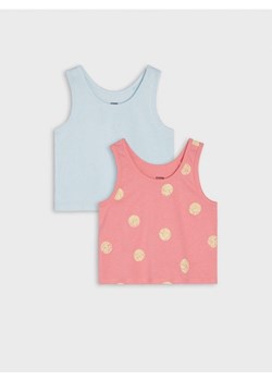 Sinsay - Koszulki 2 pack - różowy ze sklepu Sinsay w kategorii Podkoszulki dziecięce - zdjęcie 161214585