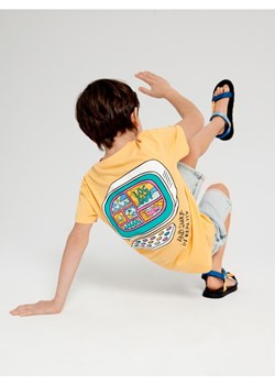 Sinsay - Koszulka z nadrukiem - fioletowy ze sklepu Sinsay w kategorii T-shirty chłopięce - zdjęcie 161214609