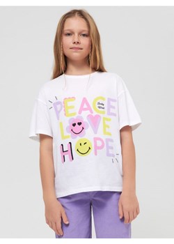 Sinsay - Koszulka SmileyWorld® - kremowy ze sklepu Sinsay w kategorii Bluzki dziewczęce - zdjęcie 161214638