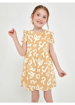 Sinsay - Sukienka z marszczeniami - beżowy ze sklepu Sinsay w kategorii Sukienki dziewczęce - zdjęcie 161214647