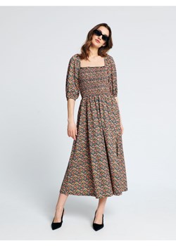 Sinsay - Sukienka midi ze wzorem - wielobarwny ze sklepu Sinsay w kategorii Sukienki - zdjęcie 161214707