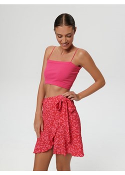 Sinsay - Spódnica mini w kwiaty - różowy ze sklepu Sinsay w kategorii Spódnice - zdjęcie 161214865