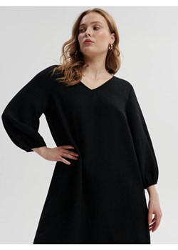 Sinsay - Sukienka mini z bufiastymi rękawami - czarny ze sklepu Sinsay w kategorii Sukienki - zdjęcie 161214906