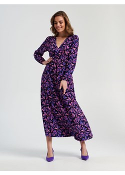Sinsay - Sukienka maxi ze wzorem - fioletowy ze sklepu Sinsay w kategorii Sukienki - zdjęcie 161214917