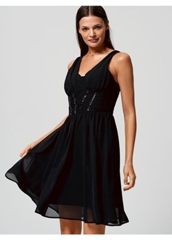 Sinsay - Sukienka mini rozkloszowana - czarny ze sklepu Sinsay w kategorii Sukienki - zdjęcie 161214996