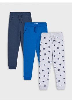 Sinsay - Spodnie dresowe jogger 3 pack - niebieski ze sklepu Sinsay w kategorii Spodnie chłopięce - zdjęcie 161215217